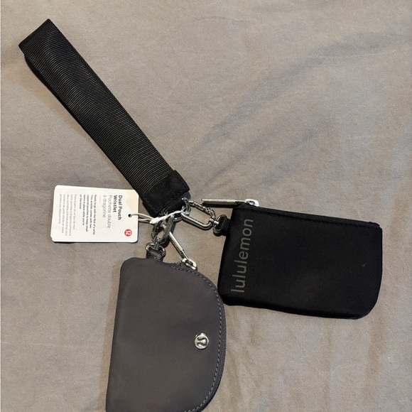 lululemon athletica Handbags - Lululemon Black Wristlet Set